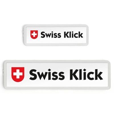 Swiss Klick Nummernrahmen weiss Langformat