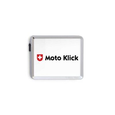 Swiss Klick Nummernrahmen Motorrad chrom